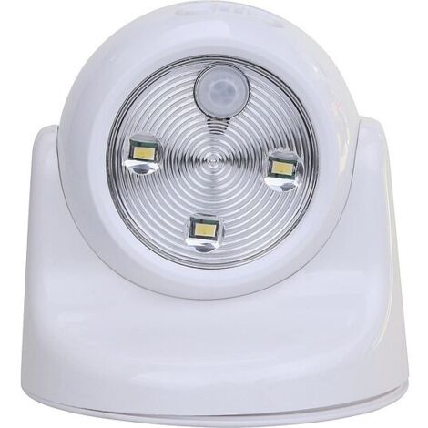 Wand-/Deckenspot LED Bewegungsmelder, weiß, batteriebetrieben - 115 x 120 mm