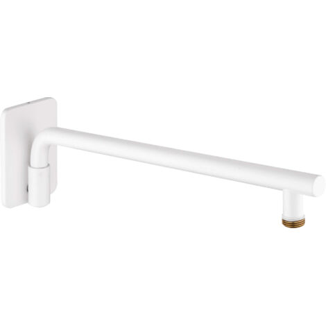 Wand-duscharm, beweglich - 400 mm bianco