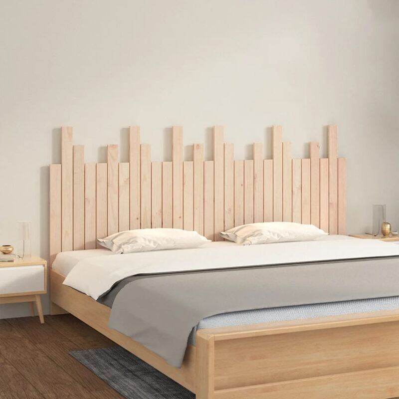 Tête de lit murale 185x3x80 cm Bois massif de pin - Vidaxl