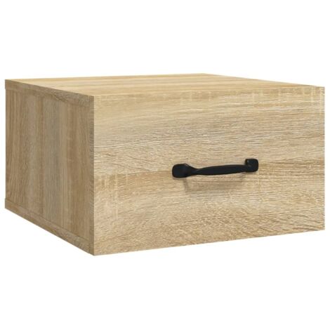 Wand-Nachttisch Eiche Sonoma 35x35x20 cm
