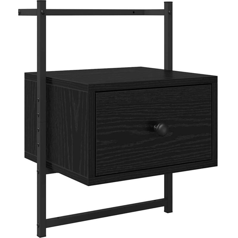 Nachttisch Schwarz Eichen-optik 35 X 30 X 51 Cm Holzwerkstoff Vidaxl
