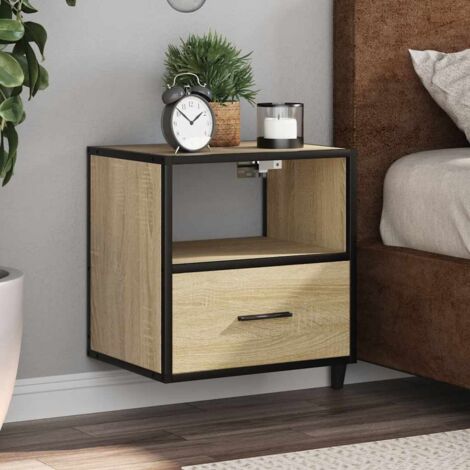 Wand-Nachttisch Sonoma-Eiche 40x31x39,5 cm vidaXL427905