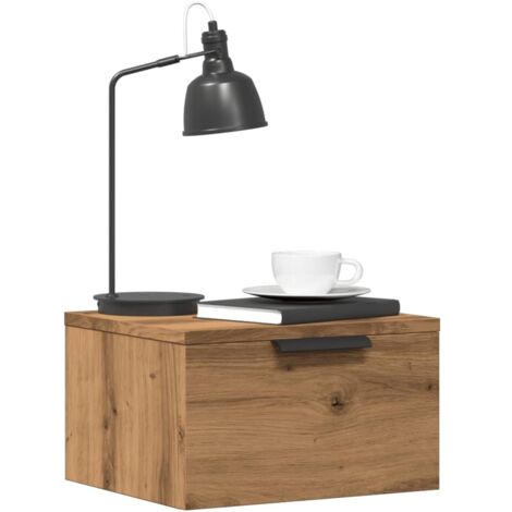 Wand-Nachttische 2 Stk. Artisan-Eiche 34x30x20 cm vidaXL