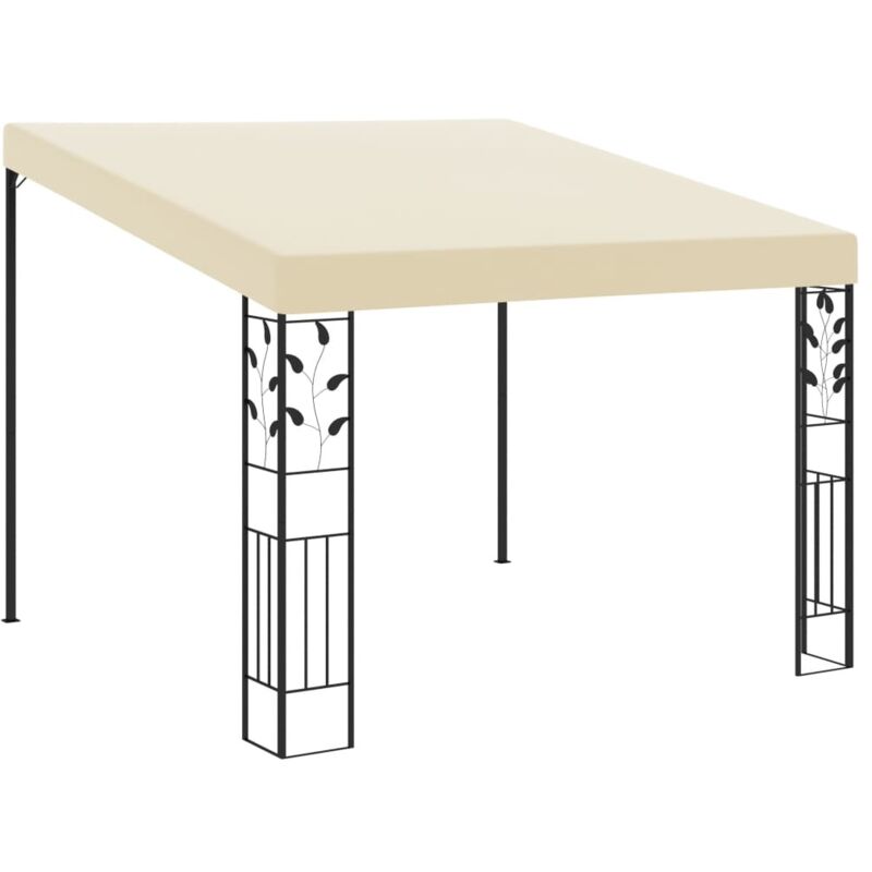 Wand-pavillon 3x3x2, 5 M Cremeweiß - Vidaxl