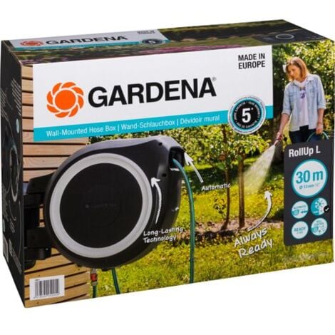 Gardena Wand-Schlauchbox RollUp L (türkis) 30 m