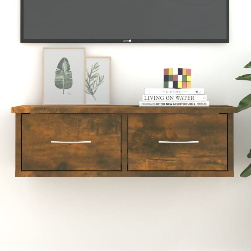 Wandschrank Räuchereiche 60x26x18, 5 Cm Holzwerkstoff Vidaxl