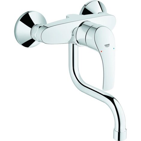Wand-Spültischmischer Grohe Eurosmart mit Schwenkauslauf, Ausladung 150 mm, chrom - 31509003