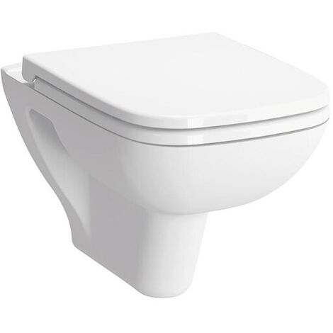 Wand-Tiefspül-WC VitrA S20 360 x 350 x 520 mm, spülrandlos, eckige Form, weiß - 7507B003-0075