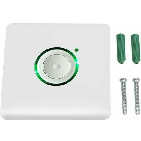 MUMU Wand-Timer-Schalter, AC110 220 V, LED-Touch-Verzögerungs-Timer-Schalter für den Außenbereich, 16 Stufen, Verzögerungseinstellungen, Countdown-Timer