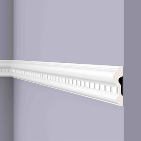 Wand- und Friesleiste NMC Z32 ARSTYL Noel Marquet Zierleiste Stuckleiste Modernes Design weiß 2 m