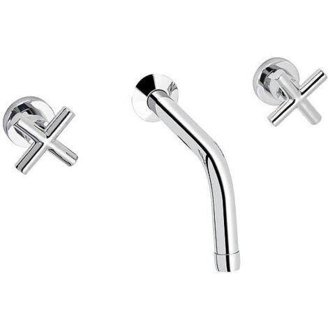 Wand-Waschtisch-Zweigriffmischer Epire - chrom