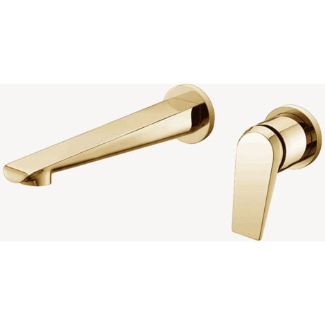 KROOS® Wand-Waschtischmischer Gold gebürstet - Ptolemäus