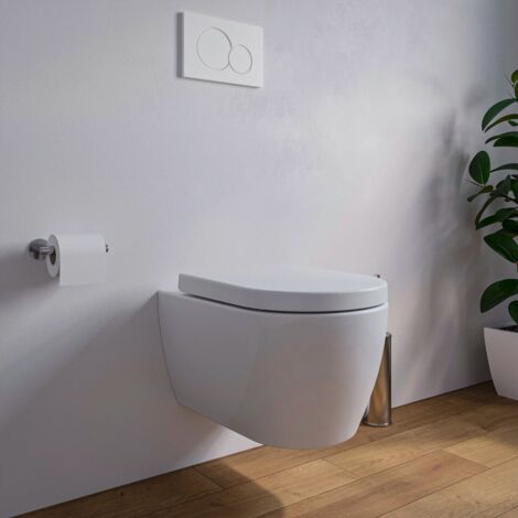 Wand-WC Bernstein Nano NT2038 Hänge-WC Softclose kurz Weiß glänzend