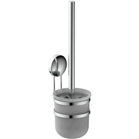 Wand WC-Bürstengarnitur, Chrom, zum Schrauben und Kleben