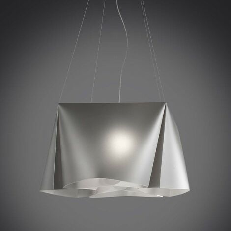 WANDA lustre suspension à cinq lumières en Argent Polilux diamètre 59x h31 cm