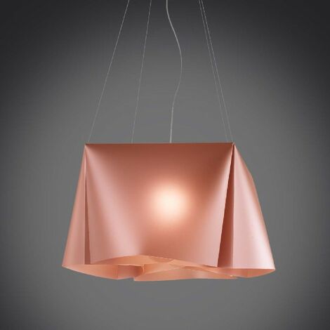 WANDA lustre suspension à cinq lumières en Cuivre Polilux diamètre 59x h31 cm