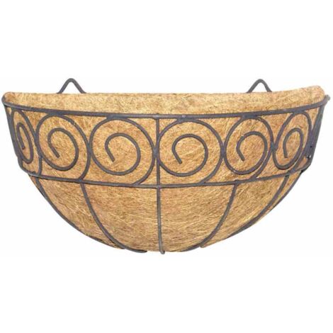 Wandampel Scroll 35 cm mit Kokoseinlage