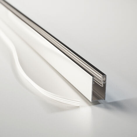 Wandanschlussprofil aus Aluminium für Dusche Glaswand 6 - 8 mm verchromt Länge 200 cm