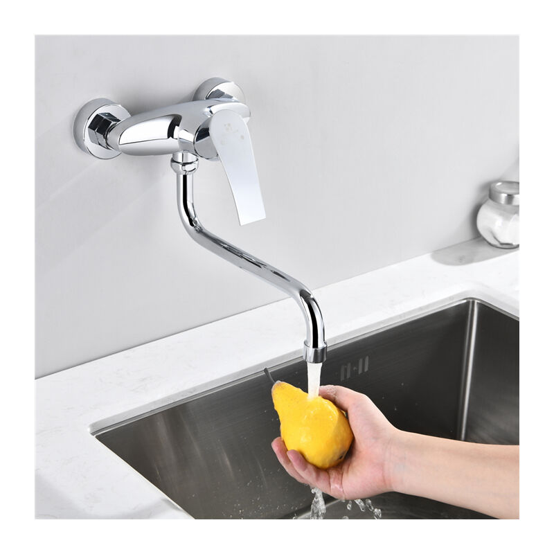 Wandarmatur Küche Armatur Wandmontage Wasserhahn Mischbatterie