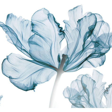 Wandaufkleber „Blauer Traum“ mit abnehmbaren Blumenmotiven zum Selbermachen fürs Kinderzimmer