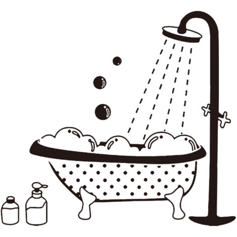 Wandaufkleber für Toilette/Badezimmer/B