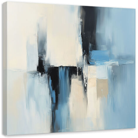 Wandbild Abstrakte beige-blau 30x30 cm