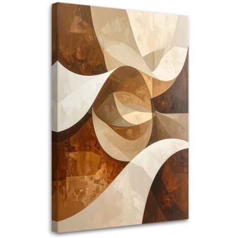Wandbild Abstrakte Figuren in Beigetönen 40x60 cm