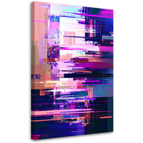 Wandbild Abstraktion in Violetttönen 70x100 cm