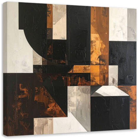 Wandbild Abstraktion Textur braun 30x30 cm