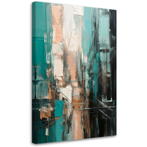 Wandbild Abstraktion Urban Acryl 70x100 cm