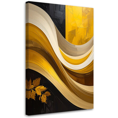 Wandbild Abstraktion Wellen Imitation Malerei 70x100 cm