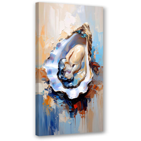 Wandbild Austern Muscheln Meeresfrüchte Sushi 50x100 cm