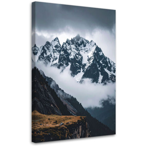 Wandbild Berge Winter Landschaft Natur 40x60 cm
