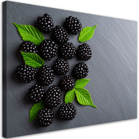 Wandbild Brombeeren Früchte Natur 100x70 cm