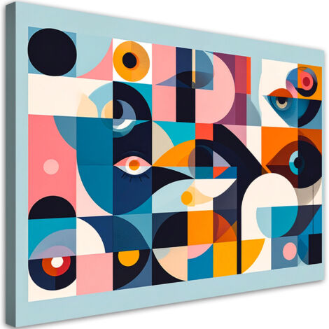 Wandbild Bunte abstrakte Formen 100x70 cm