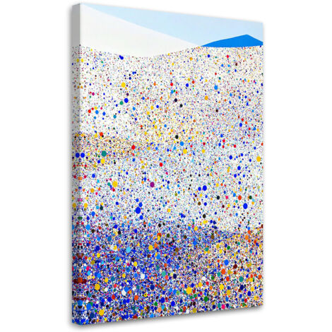 Wandbild Bunte Punkte Abstraktion 60x90 cm