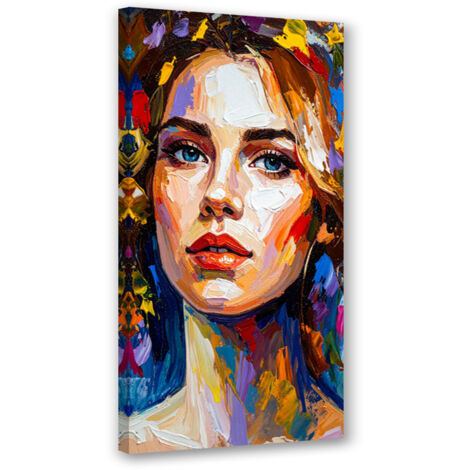 Wandbild Buntes Porträt Frauen 40x80 cm