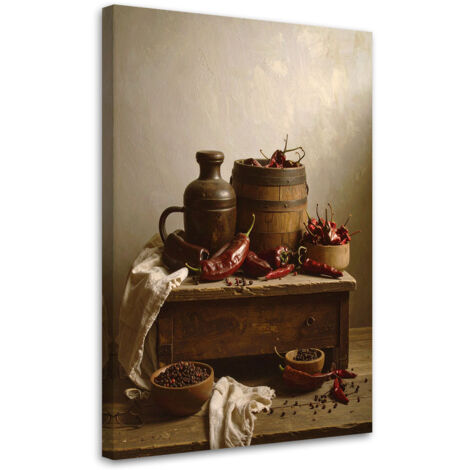 Wandbild Chilischoten Gewürze 40x60 cm