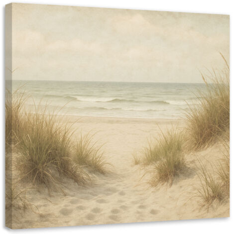 Wandbild Dünen Strand Landschaft 30x30 cm