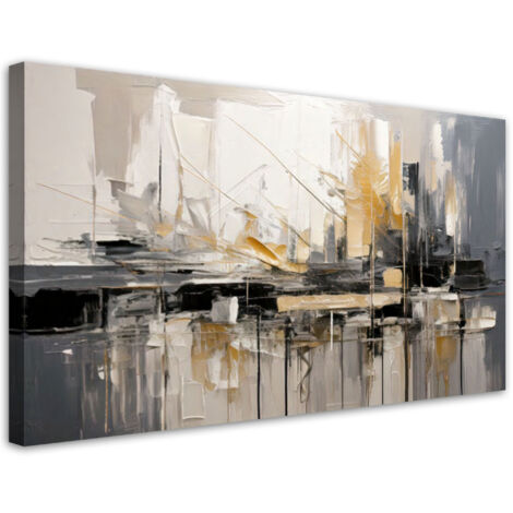 Wandbild für das Schlafzimmer Abstrakte Komposition Urbanistik 80x40 cm
