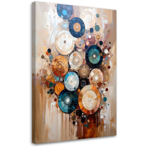 Wandbild für das Wohnzimmer Moderne Abstraktion Räder Farbeffekt 40x60 cm