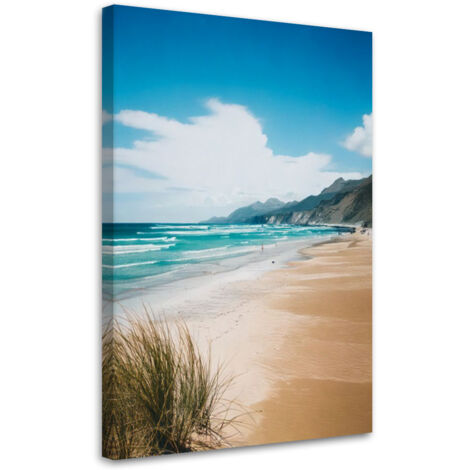 Wandbild für das Wohnzimmer Schlafzimmer Strand Meer Natur Türkis 40x60 cm