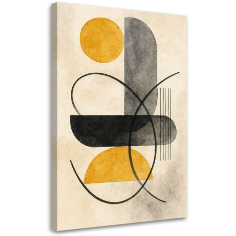 Wandbild Geometrie Abstraktion Beige Minimalismus 60x90 cm