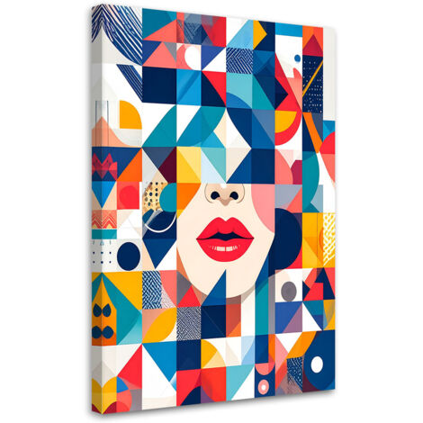 Wandbild Geometrische Abstraktion Bauhaus 60x90 cm
