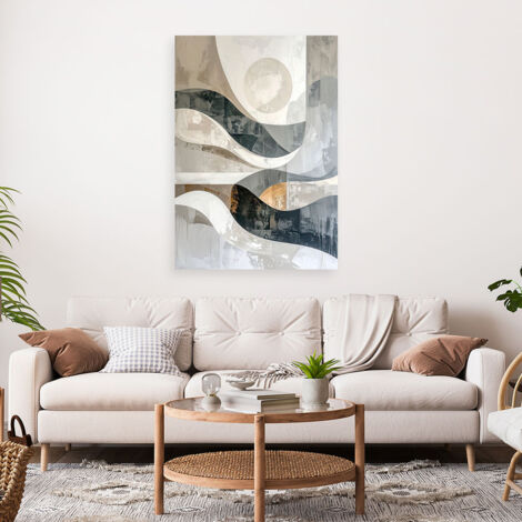 Wandbild Geometrische Abstraktion Wellen 40x60