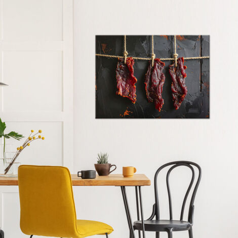 Wandbild Getrocknetes rotes Fleisch 100x70