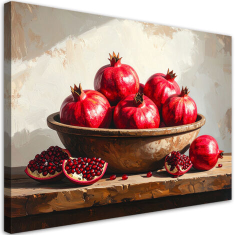 Wandbild Granatäpfel Obst Natur 60x40 cm