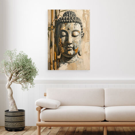 Wandbild Harmonie Buddha Zen Spa Imitation Farbe 40x60