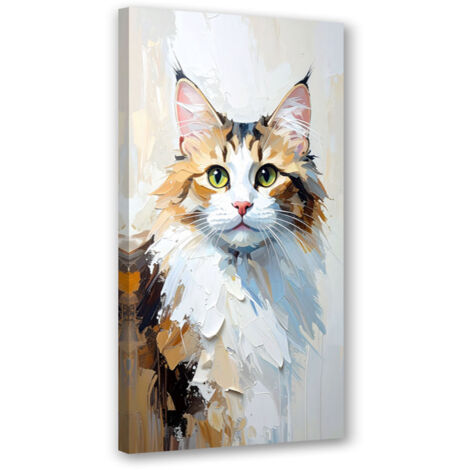 Wandbild Katze Tier 50x100 cm