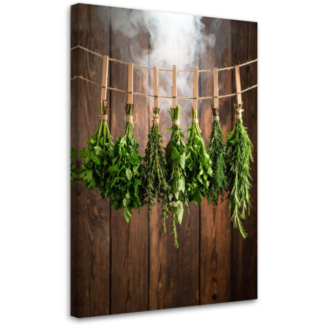 Wandbild Kräuter Gewürze 40x60 cm